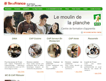 Tablet Screenshot of cfa-moulindelaplanche.fr